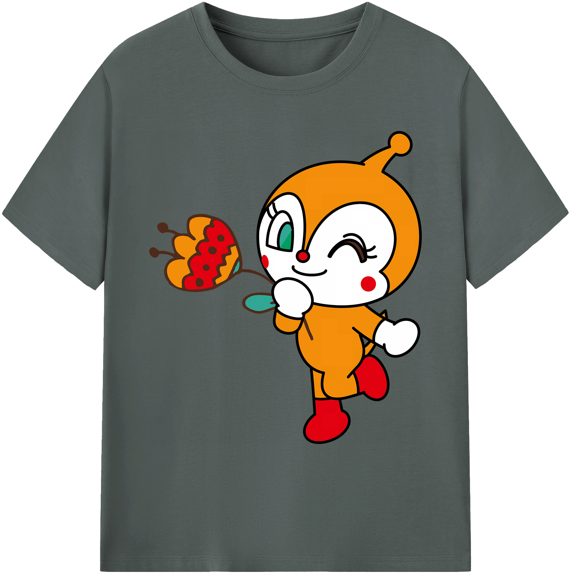 （画像用） アンパンマン Anpanman 綿100％ メンズ半袖Tシャツ｜肌触りやわらか＆通気性